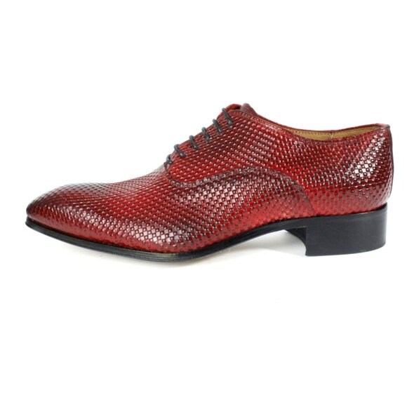 Yaya Red Oxford Mens Leather Shoe main image 4